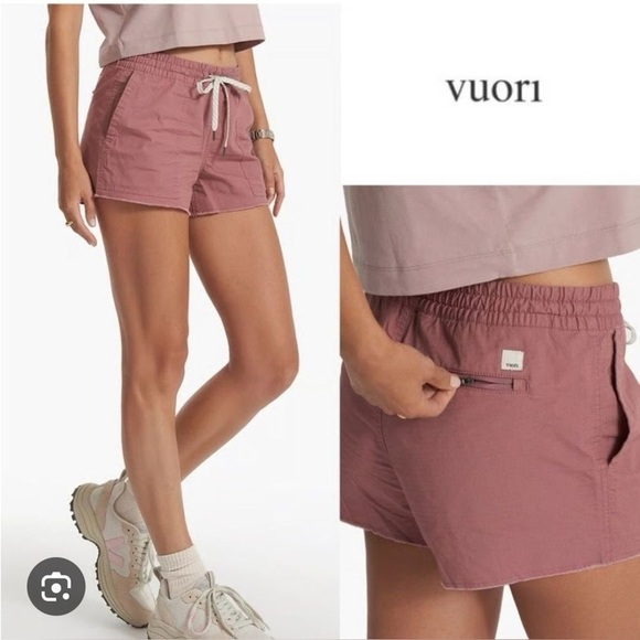 Vuori Pants - VUORI Vintage Ripstop Shorts Mauve size Small
